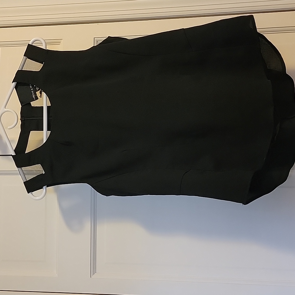 Harlowe & Graham Sleeveless Blouse with Mesh Inserts NWT M